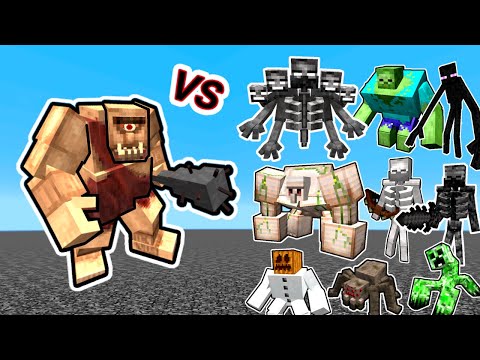 Cyclops Vs. Mechanicraft Mutants in Minecraft