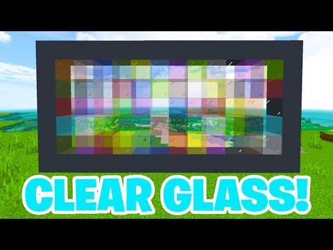Unbelievable Secret for Clear Glass in MCPE!