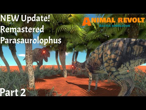 NEW Update! Remastered Parasaurolophus vs Every Unit (Part 2) |Animal Revolt Battle Simulator