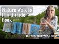 Create A Nature Walk Memory Book Mini Concertina With Mono Prints Word Trails