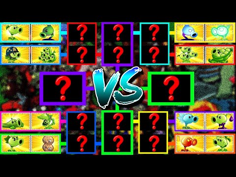 PvZ 2 Tournament All PEA Plant - Who Will Win? - Battlez Plant vs Plant