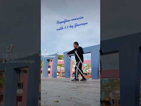 Rope flow exercise at Laman Bangiku using 1.1 kg flowrope