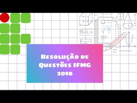 Prova IFMG (2018)| Matemática