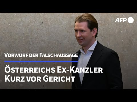 Österreichs Ex-Kanzler Kurz vor Gericht - Vorwurf der Falschaussage | AFP