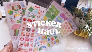 taobao korean sticker haul + how to buy them!