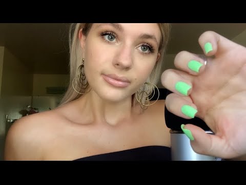 ASMR| Close Whispering & Inaudible| Mouth Sounds/ Face Touching