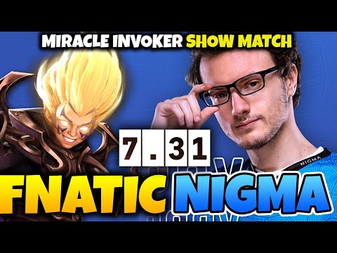 NIGMA vs FNATIC - MIRACLE INVOKER SHOW MATCH!!!