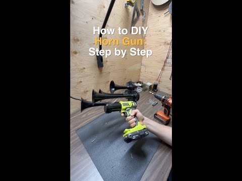 How to DIY Ryobi Train Horn with Train Horns Kit from BossHorn.com - Step by Step Full Video