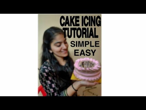 SIMPLE CAKE ICING TUTORIAL | STEP BY STEP | CAKES BY VINITA