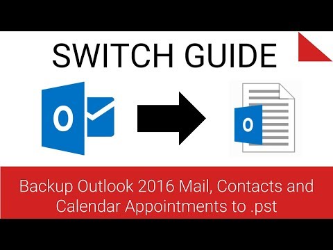 Backup Outlook 2016 to .pst File