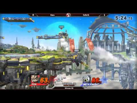 Smash 4 Versus Weekly 8/13/15 - Winners R4 - Kazu (Fox) vs Seibrik (MK)