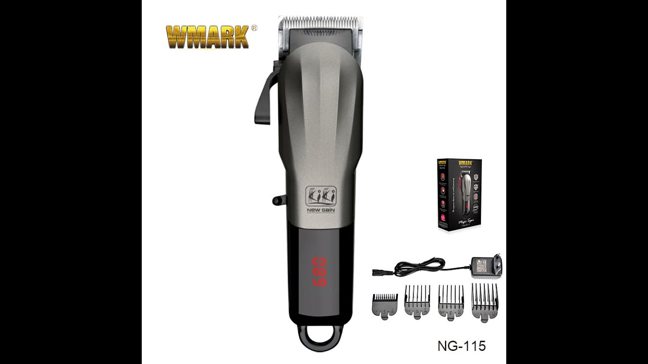 Tondeuse cheveux professionnelle rechargeable – WMARK video thumbnail