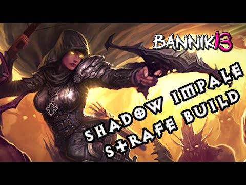 Diablo 3 DEMON HUNTER INSANE NEW Shadows Mantle Impale Strafe GR Speed Farming Build Guide Season 27