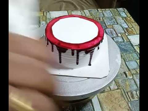 vanilla cake ll simple design