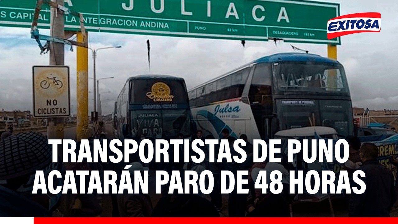 🔴🔵 Transportistas de Puno acatarán paro de 48 horas para exigir rebaja del combustible