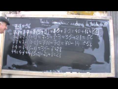 2. Bazele Matematicii: Lectia18 - Tabla Inmultirii prezentata intr-un mod inedit  2/2