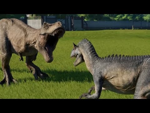 Allosaurus VS T-Rex - Jurassic World Evolution