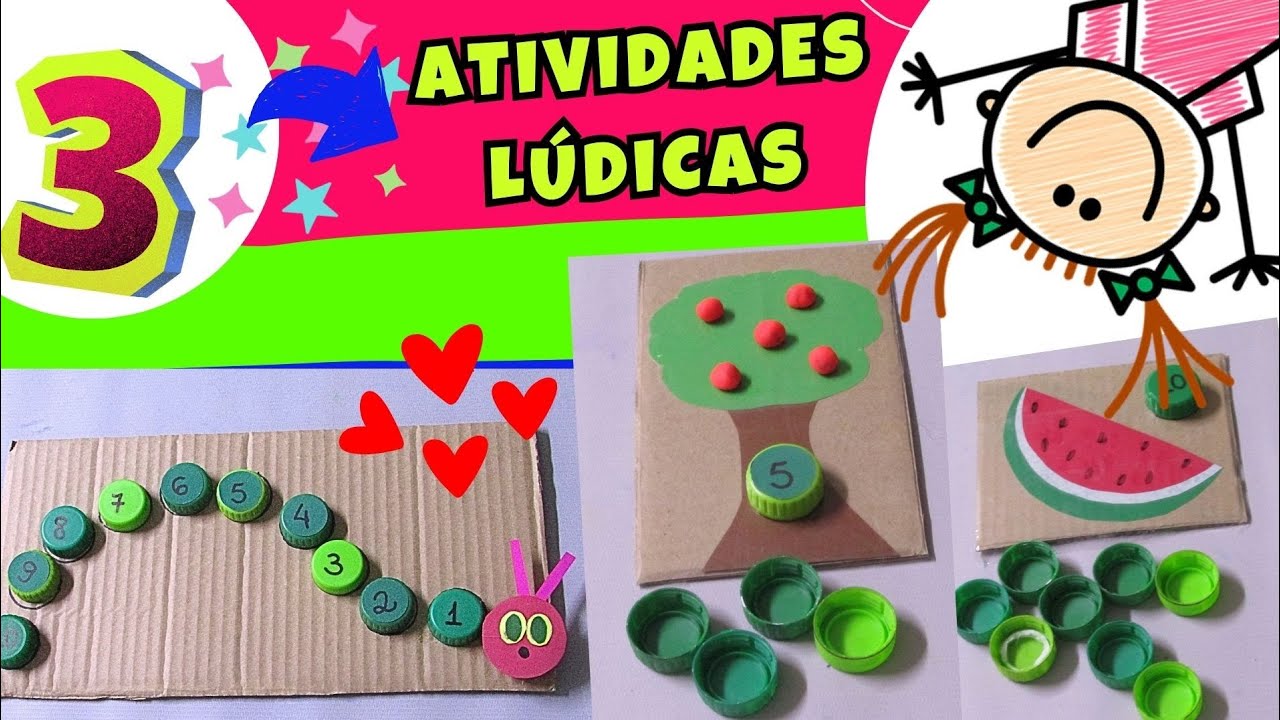 🔴VOLTA ÀS AULAS: 3 Atividades Lúdicas | Números e Quantidades | Educação Infantil