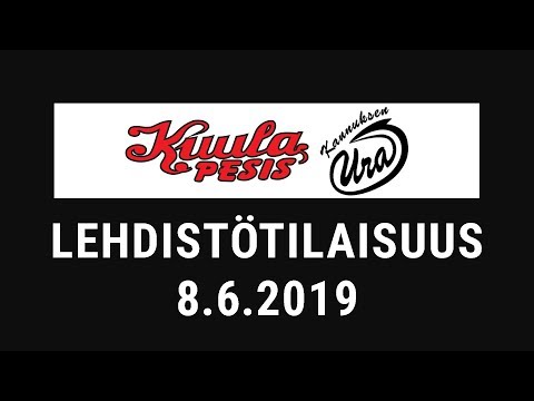 Lehdistötilaisuus: Kuula - Ura 8.6.2019