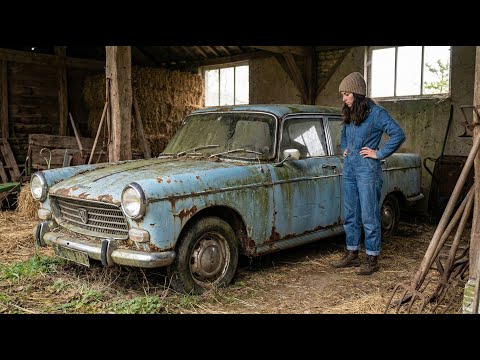 Thumbnail for ASMR Car Restoration | Peugeot 404 Full Restoration from Rust to Light Blue & White Perfection by Peugeot