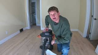 How to catch fine dust with a shop vac