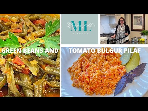 ARMENIAN GREEN BEANS AND TOMATO BULGUR PILAV