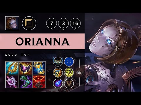 Orianna Top vs Kennen: Killing spree - EUW Challenger Patch 25.S1.1