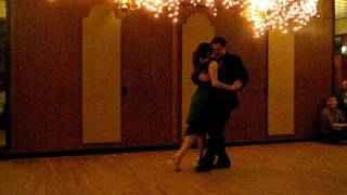 Ana Padron & Diego Blanco at La Milonga Rosa