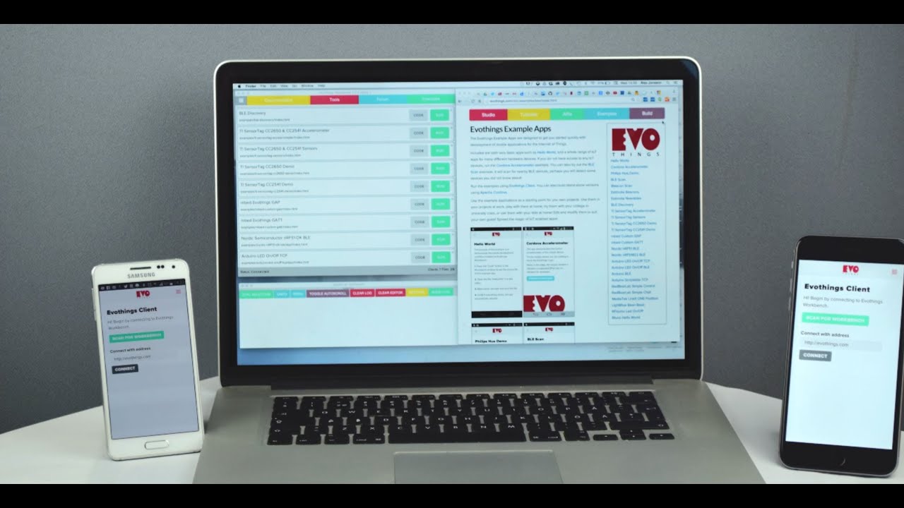 Evothings Studio -- making mobile IoT apps using web technologies