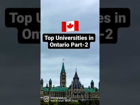 Top Universities in Ontario 👨‍💻 Part-2 #shorts