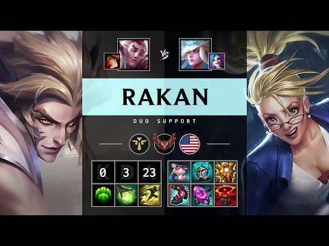 Rakan Support vs Janna - NA Grandmaster Patch 25.05