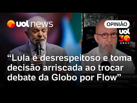 Lula é desrespeitoso e toma decisão arriscada ao trocar debate da Globo por Flow | Josias