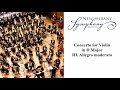 Concerto for Violin in D Major, III  Allegro moderato