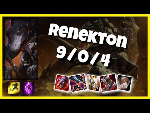 Renekton vs Akali EU Challenger TOP (9/0/4) - v10.25