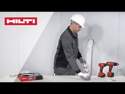 HOW TO install Hilti CFS-C EL Firestop Endless Collar around Elbow Pipes