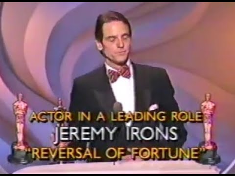 Jeremy Irons Winning Oscar for Lead Actor in 1991