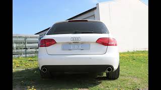 Video: Fox Edelstahl Duplex Sportauspuff Audi A4 B8 8K Limousine/Avant 1.8 2.0l TFSI Video: Fox Edelstahl Duplex Sportauspuff Audi A4 B8 8K Limousine/Avant 1.8 2.0l TFSI