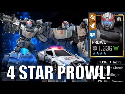 EPIC 4 Star Prowl Rank Up + Forge! - TRANSFORMERS: Forged To Fight
