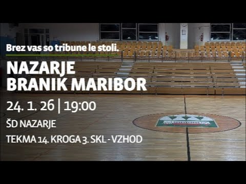 Nazarje : Branik Maribor - 14. kolo - 3. SKL - vzhod za moške - Sezona 2025/2026
