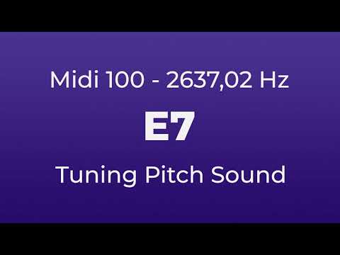 E7 Tuning Pitch | 2637,02 Hz | Midi Key 100