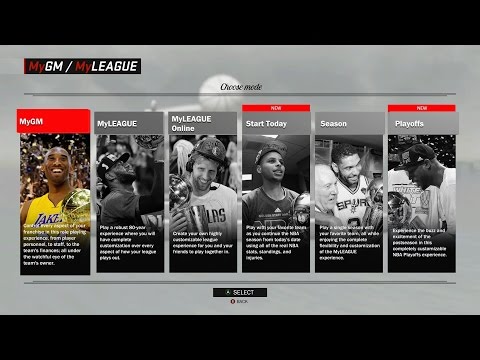 NBA 2K17 MyLEAGUE MyGM League Expansion