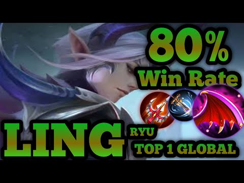 Ling 80.6% Win Rate Build! - Top 1 Global Ling 2021 By Ryu - mobile legends bang bang