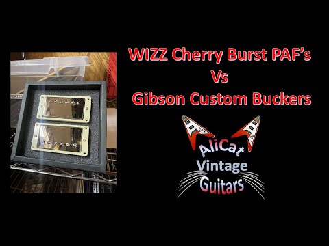 WIZZ Cherry Burst Pickups vs Gibson Custom Buckers