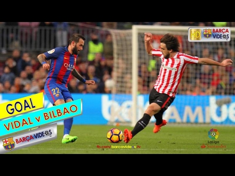 Vidal's amazing solo Goal against Bilbao (Feb 17)