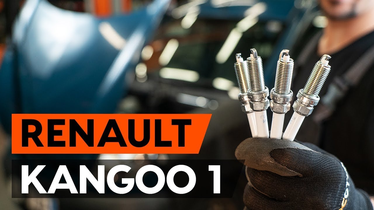 Kaip pakeisti Renault Kangoo KC01 uždegimo žvakių - keitimo instrukcija