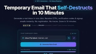 10MinuteMail.live – Instant Temporary Email in 10 Minutes