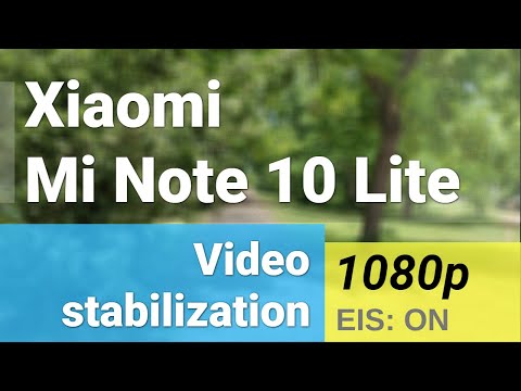 Xiaomi Mi Note 10 Lite 1080p 30fps video stabilization sample - main camera (1x zoom)