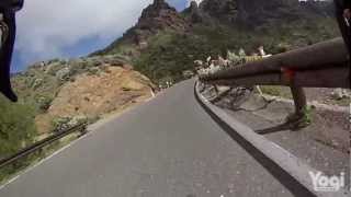 preview picture of video 'Gran Canaria Road Bike Descent - Steep section of Pico de Las Nieves to the Cafe stop at Ayacata'