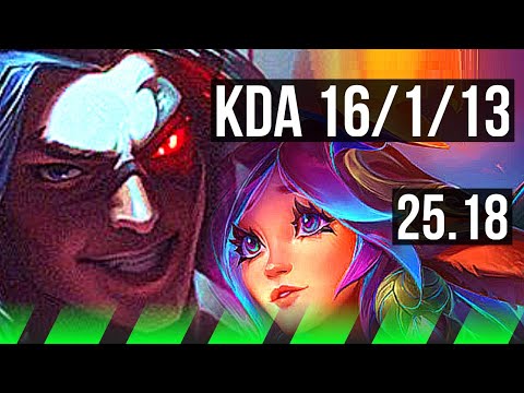 KAYN vs LILLIA (JGL) | 16/1/13, Legendary, 500+ games | EUW Master | 25.18