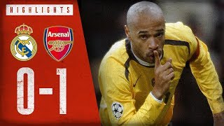 HENRY ON FIRE!  Real Madrid 0-1 Arsenal  Champions